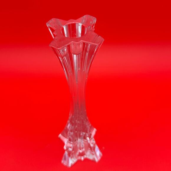 Lenox Devotion Candlestick 9" 24% Lead Crystal - Picture 3 of 7